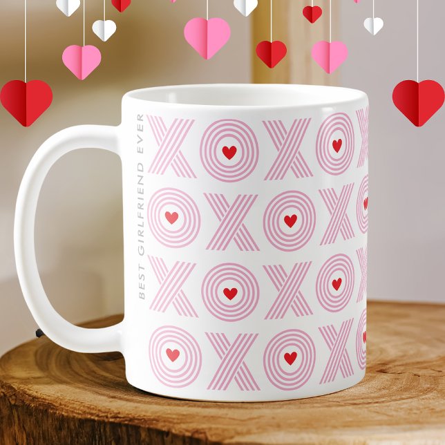 Mug Petite Amie Moderne de la Saint-Valentin XOXO (Créateur téléchargé)