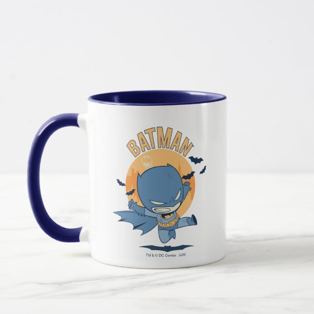 Mug Petite bande dessinée Batman Flying Kick (Gauche)