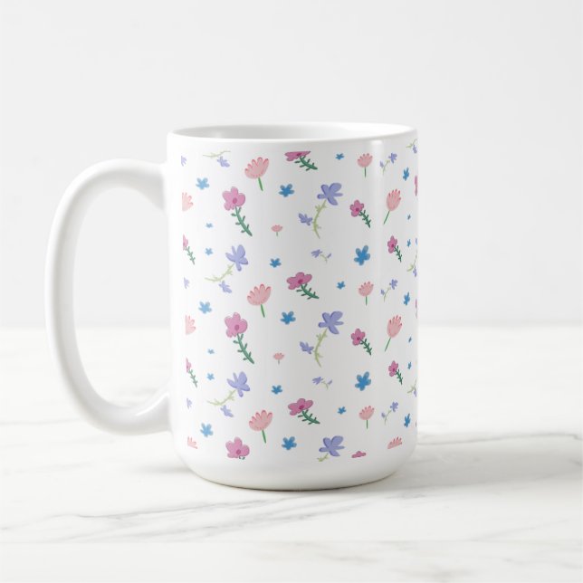 Mug Petite boue Motif à fleurs (Gauche)