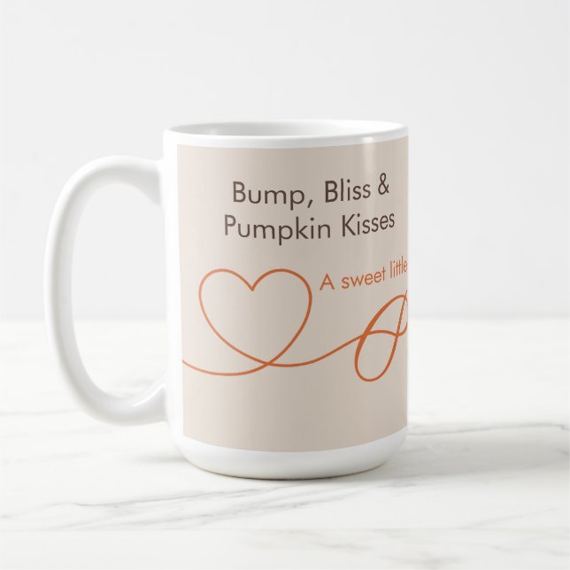 Mug Petite Citrouille Baby Shower – Automne Chic (Gauche)