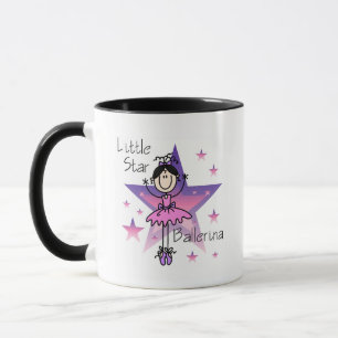 Mug Petite Danseuse Étoile - Cheveux Noirs