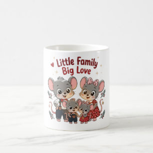 Mug Petite Famille Grand Amour Souris Mignonne
