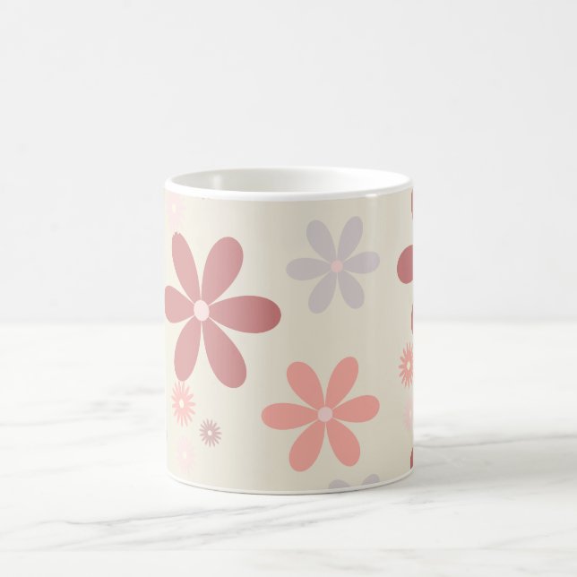 Mug petite fille de fleur mignonne parties scintillant (Centre)