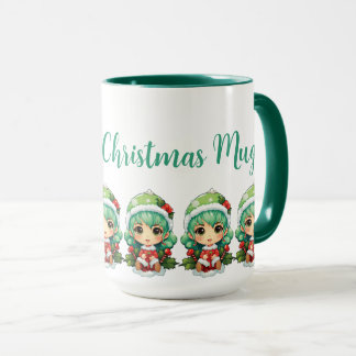Mug Petite fille Elf Xmas Magie Customisée