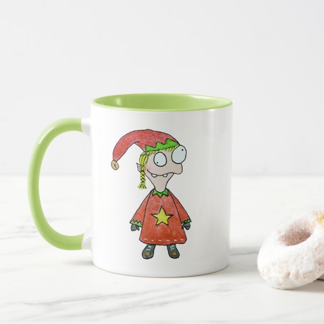 Mug Petite fille elfe (Avec donut)