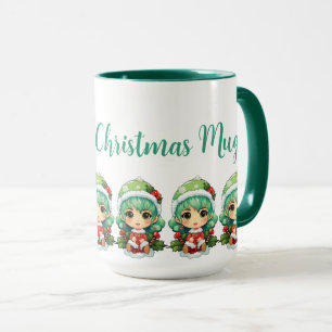Mug Petite Fille Elfe Noël Magie Personnalisée