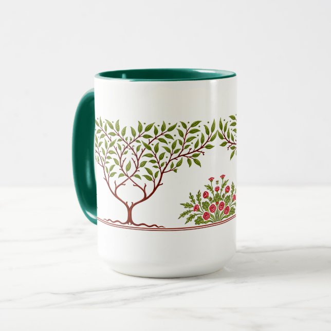 Mug Petite frise d'arbre pour William Morris (Devant gauche)