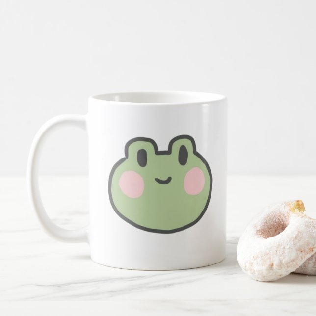 Mug petite grenouille souriante (Avec donut)
