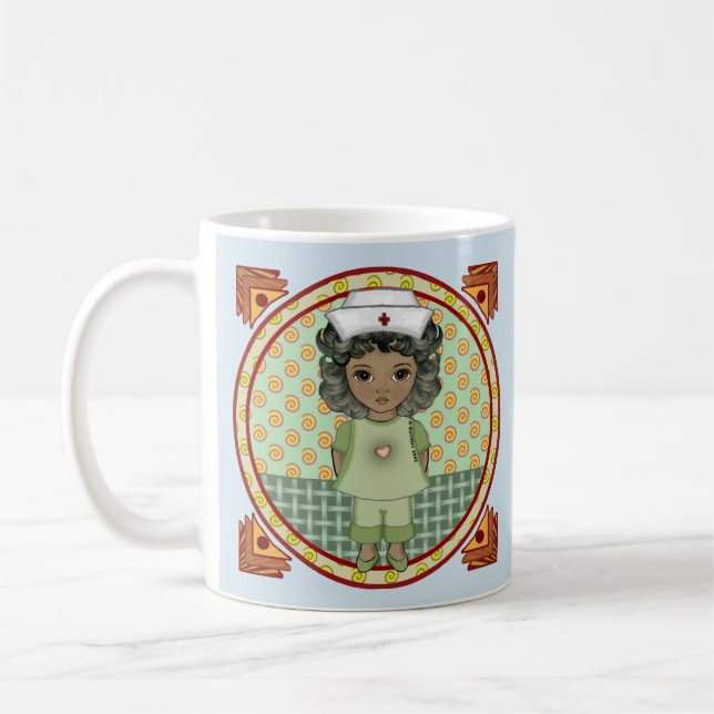 Mug Petite infirmière noire  (Gauche)
