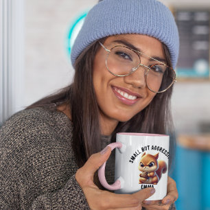 Mug Petite mais agressive mignonne et écureuil en colè