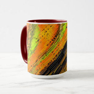 Mug Petite mosaïque jaunâtre et torsadée