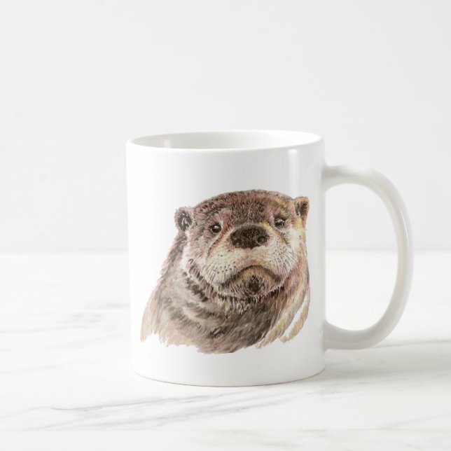 Mug Petite Otter, Mignonne Nature Animale (Droite)