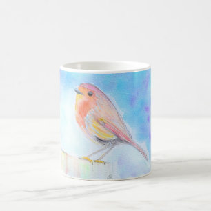 Mug Petite peinture à l'aquarelle Robin