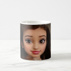 Mug Petite poupée brunette enfant