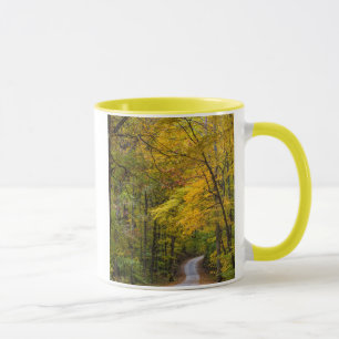 Mug Petite Route De Gravier Bordée De Couleur D'Automn