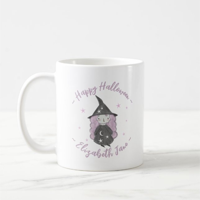 Mug Petite Sorcière mignonne Halloween pour enfants An (Gauche)