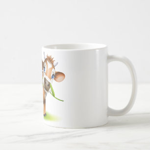 Mug Petite vache Jersey mangeant de la marguerite