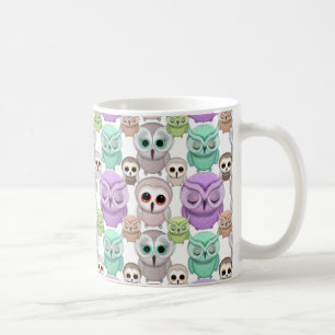Mug Petites Chouettes mignonnes aux couleurs pastel