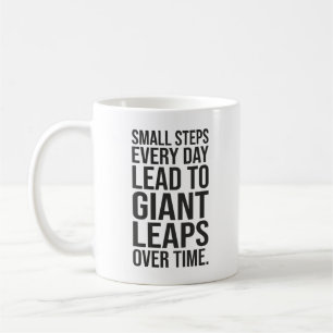 Mug Petites étapes vers des sauts géants - Motivation 