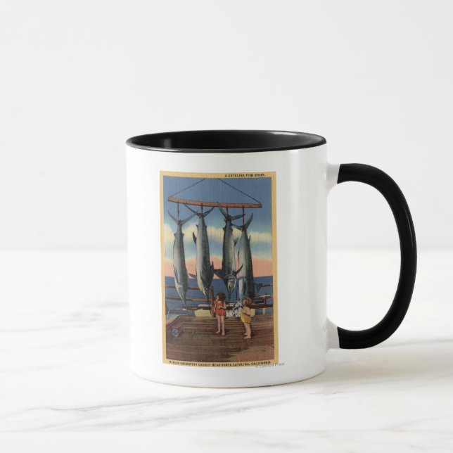 Mug Petites filles regardant l'espadon capturé (Droite)