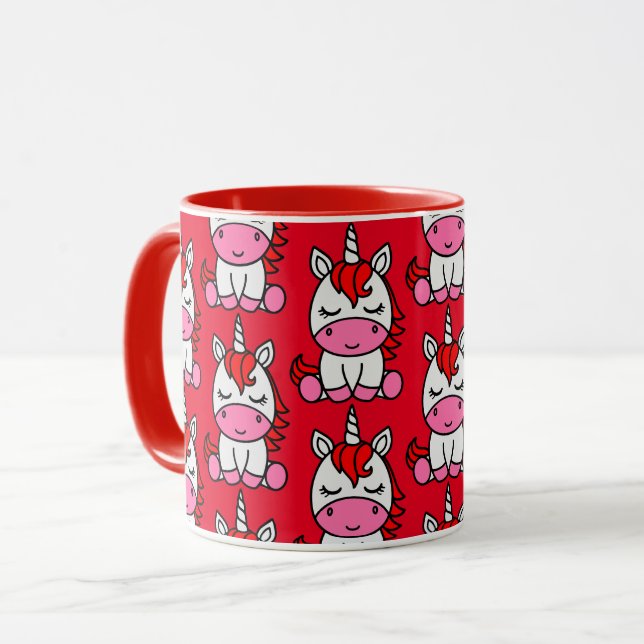Mug Petites filles Unicorn Pony (Devant gauche)