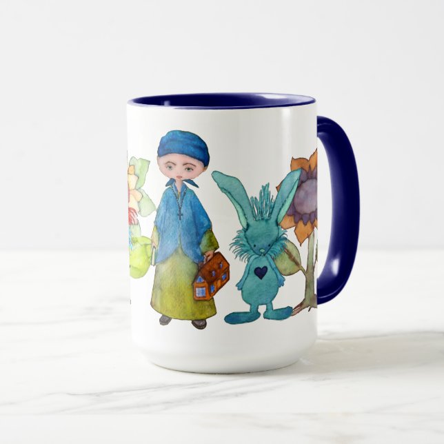Mug Petites graines et amis de moutarde (version 2) (Devant droit)