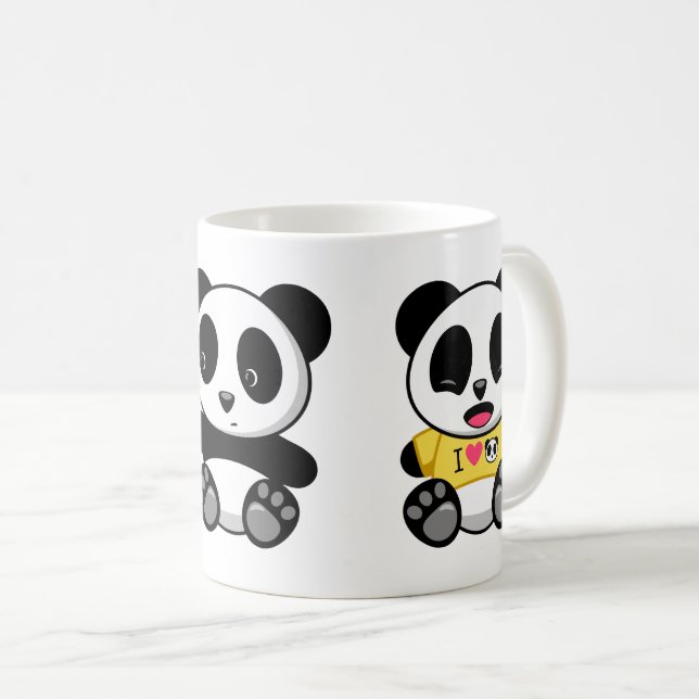 Mug Petites Pandas (Devant droit)