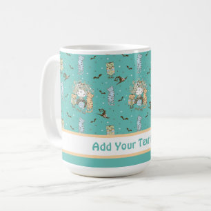 Mug Petites sorcières mignonnes avec chauves-souris ch