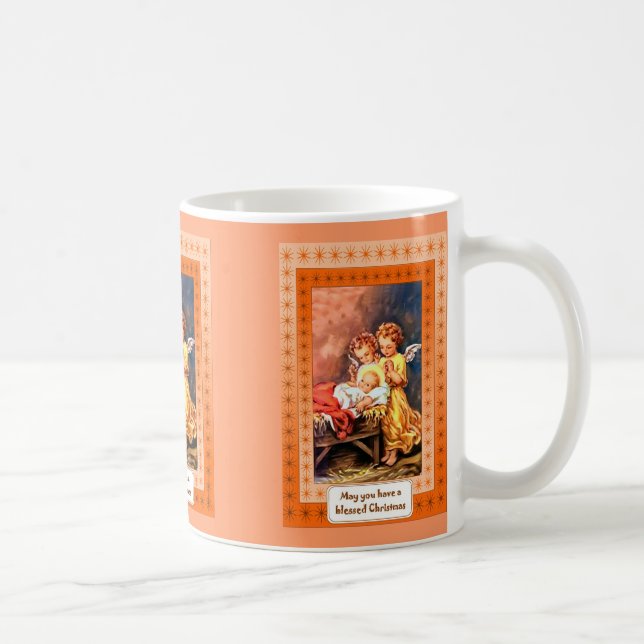 Mug Petits anges à la mangeoire (Droite)