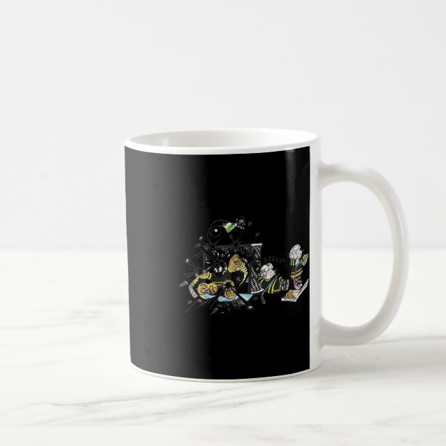 Mug Petits arrêts Gardien de hockey seul sans aide Pos (Droite)