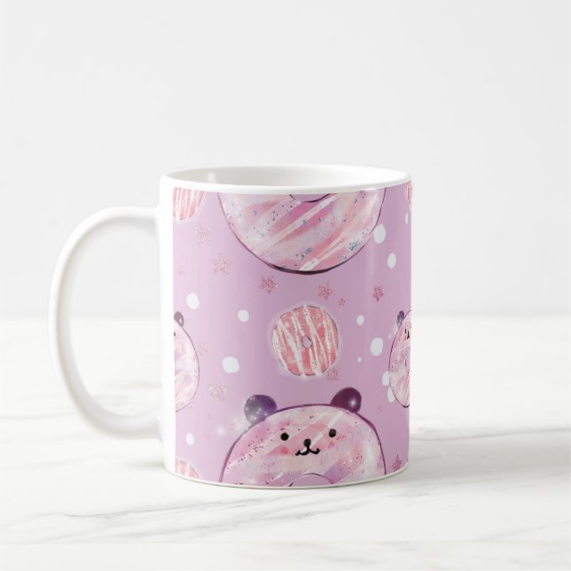 Mug Petits beignets de Panda - Esthétique Pastel (Gauche)