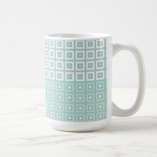 Mug Petits carrés dans des canards carrés œuf vert bla