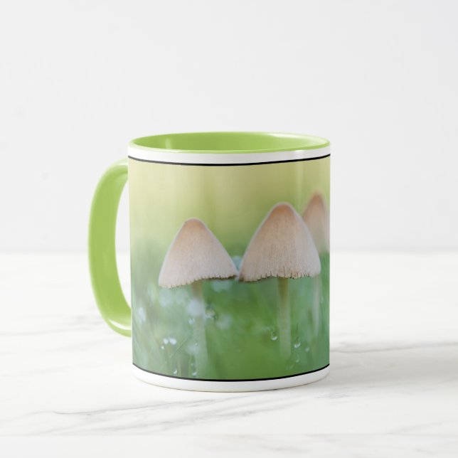 Mug Petits champignons Photo nature (Devant gauche)
