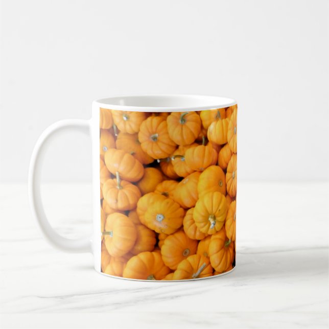 Mug Petits citrouilles orange de la récolte d'automne (Gauche)