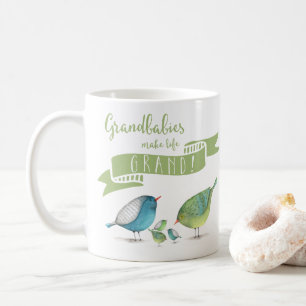 Mug Petits-enfants rendent la vie GRANDIOSSE Oiseaux