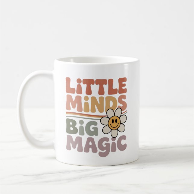 Mug Petits Esprits Grands Rêves Citation Rétro Enseign (Gauche)