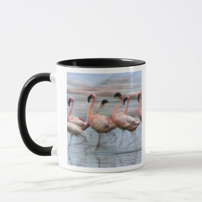 Mug Petits Flamants en mouvement, Phoenicopterus (Gauche)