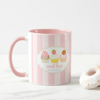 Mug Petits gâteaux doux de café de boulangerie rétros