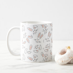 Mug petits lapins blancs