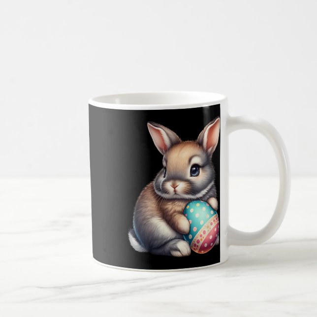 Mug Petits lapins de Pâques Animaux de compagnie Oeufs (Droite)