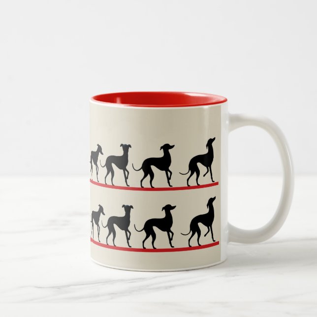 Mug Petits lévriers italiens (Droit)