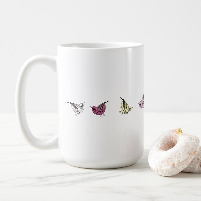 Mug Petits oiseaux (Avec donut)