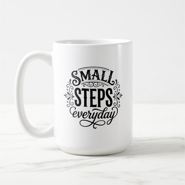 Mug Petits Pas Chaque Jour Minimalisme & Croissance (Gauche)