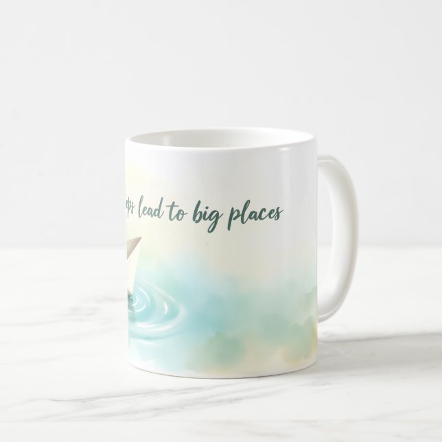 Mug Petits Pas Mènent À De Grands Endroits (Devant droit)