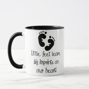 Mug Petits Pieds Grands Empreintes Noir