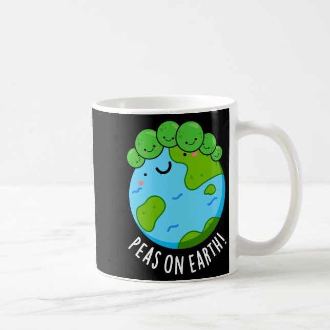 Mug Petits pois sur terre drôle de légume punition de  (Droite)