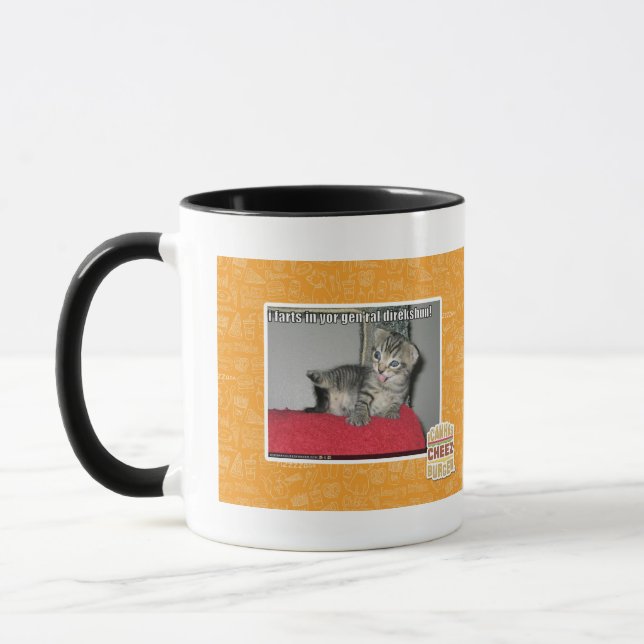 Mug Pets I dans le direkshun gen'ral de yor (Gauche)