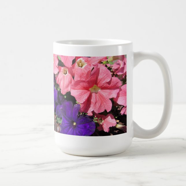 Mug Pétunias roses et violets (Droite)
