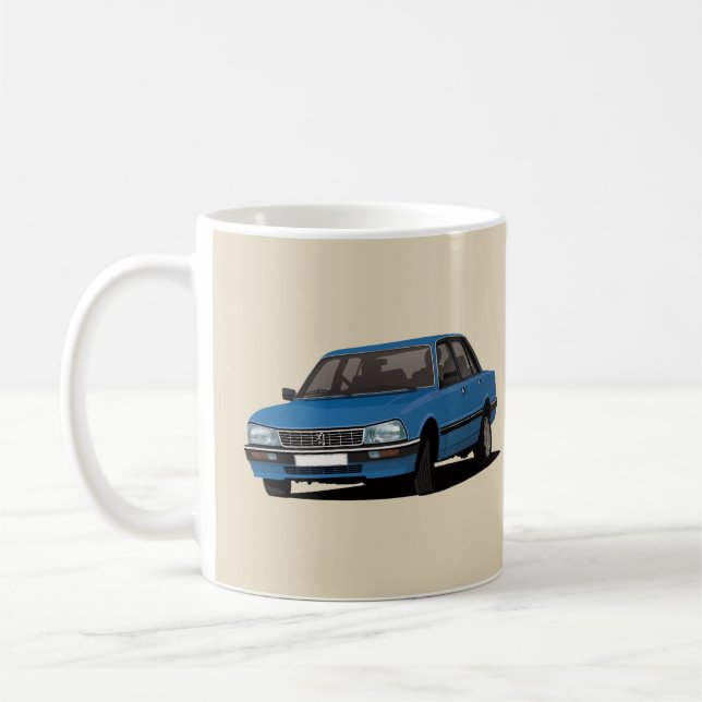 Mug Peugeot acculant 505 - bleu - (Gauche)