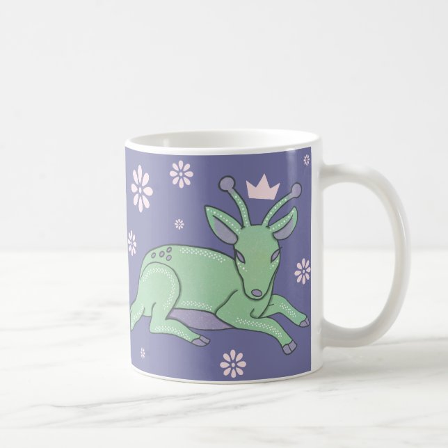 Mug Peuple de cerfs extraterrestres Art folklorique |  (Droite)